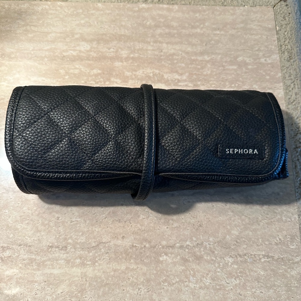 Sephora Quilted Black Cosmetic Organizer